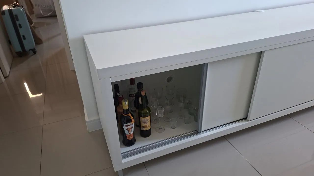 Rack branco 2m em marcenaria - Foto 2