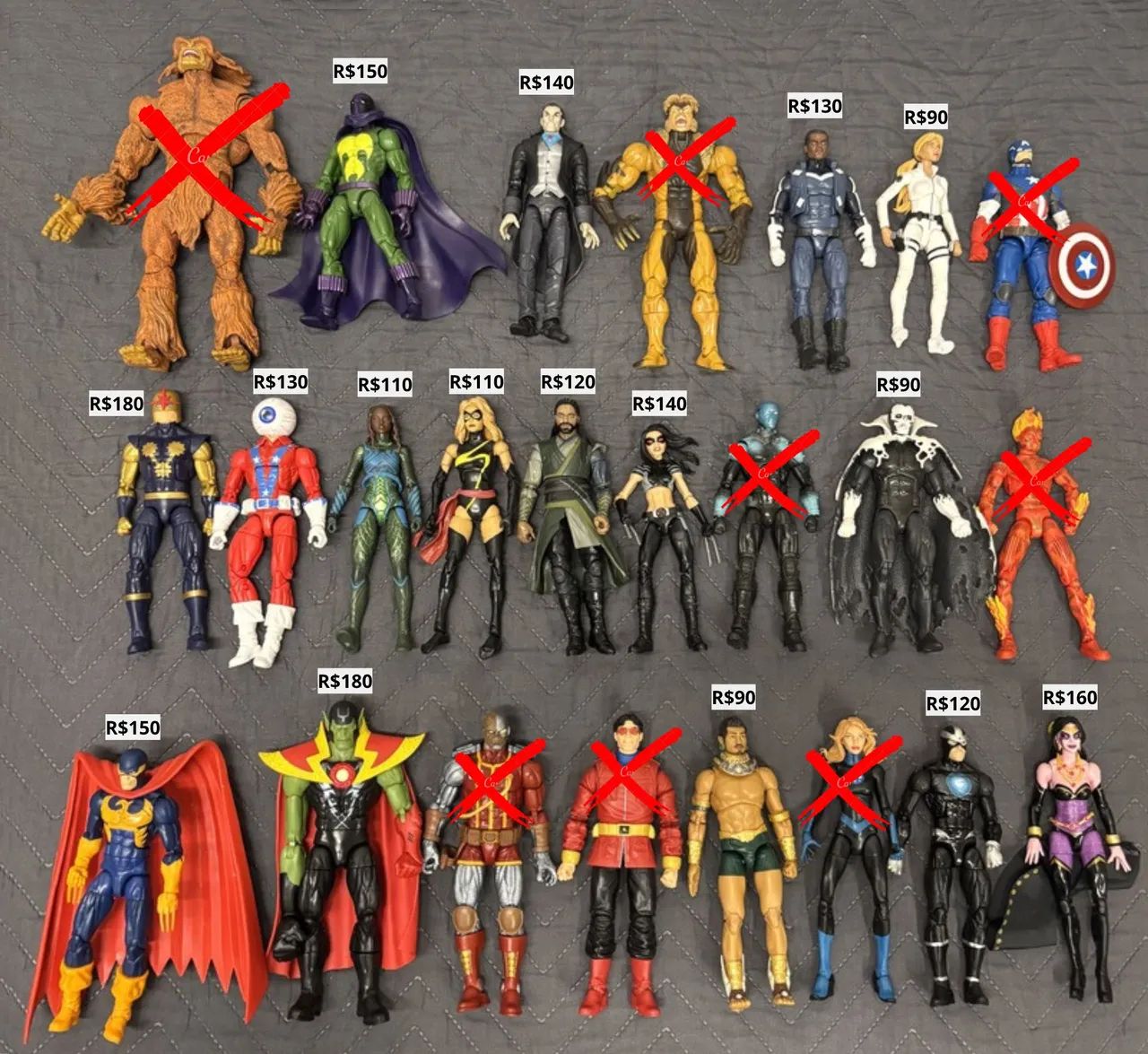 Marvel Legends Figuras Bonecos Action Figure Usados BAF Action Figure Hasbro - Foto 3