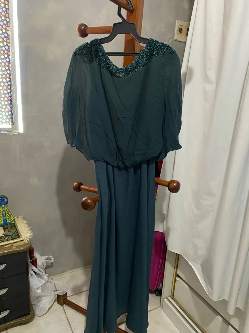 Vestido de festa verde 