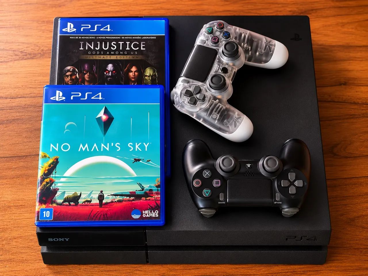 PlayStation 4 + 2 Controles e jogos  - Foto 2