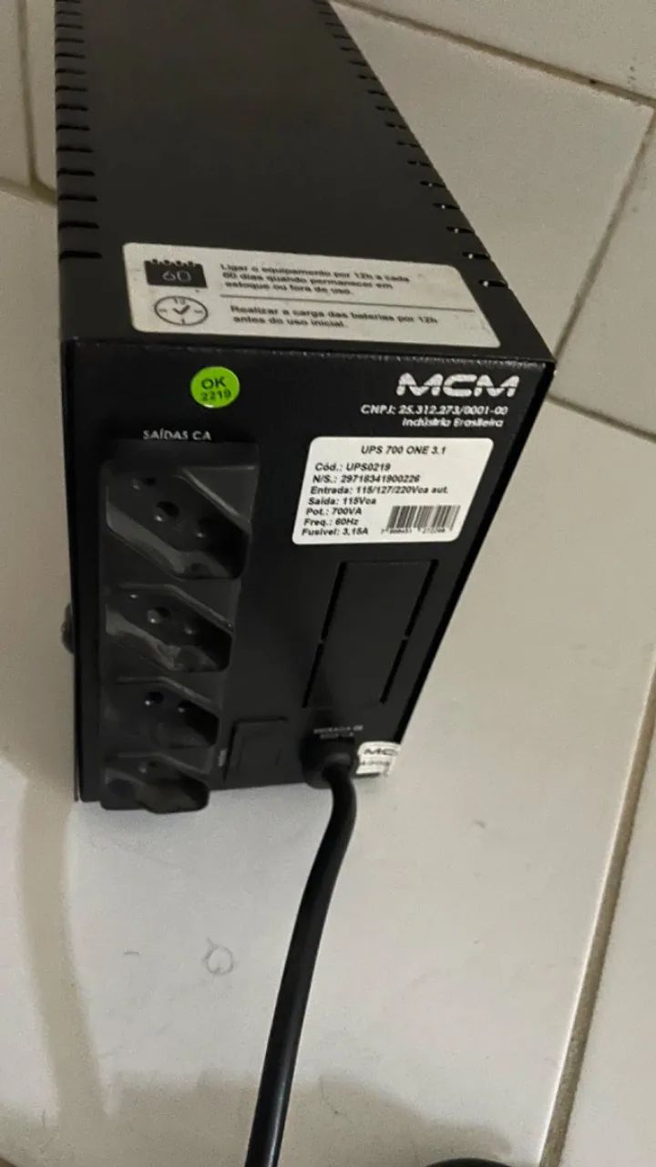Nobreak Mcm Ups 700va One - Foto 4