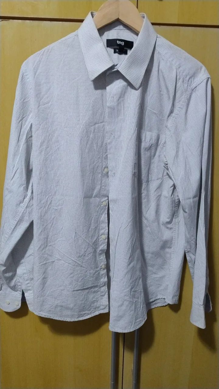 Kit com 03 camisas TNG e DKNY Tamanho 4 Slim - Foto 3