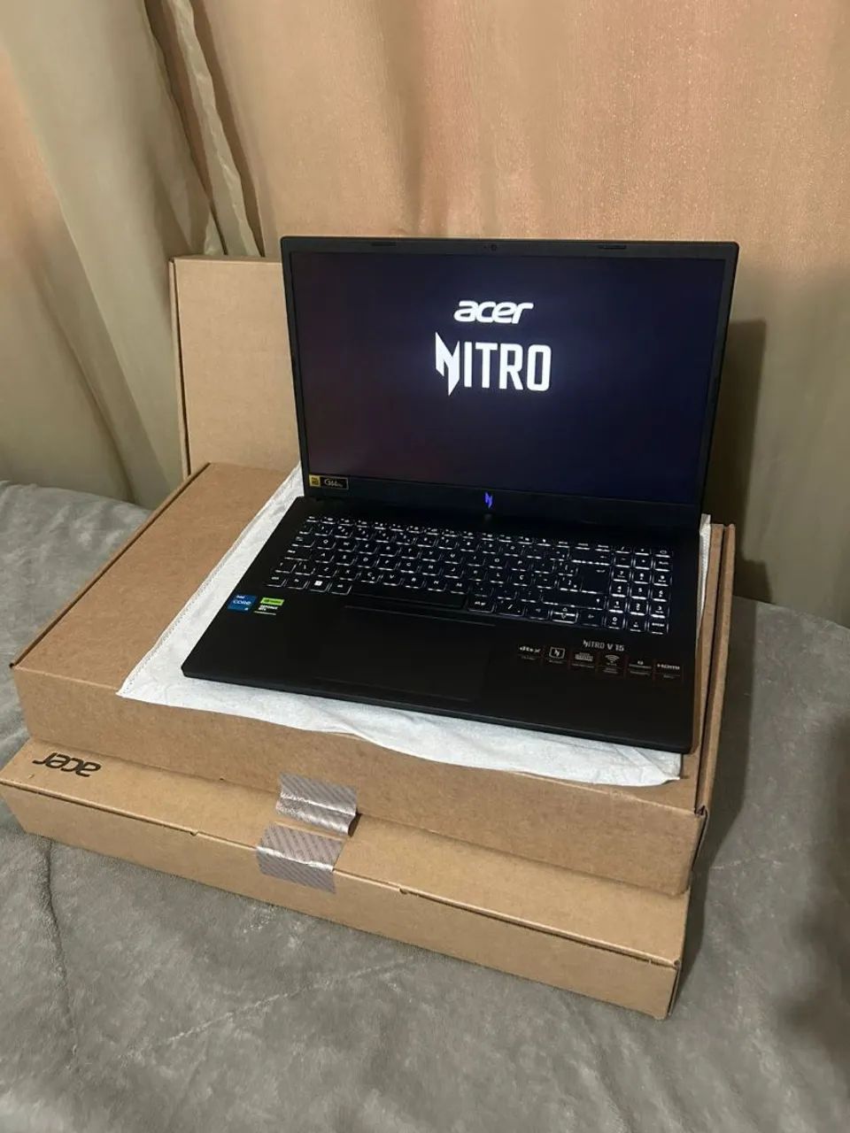 V/t notebook Novo i7 13620h , 16gb e rtx4050 Acer nitro v15 - Foto 2
