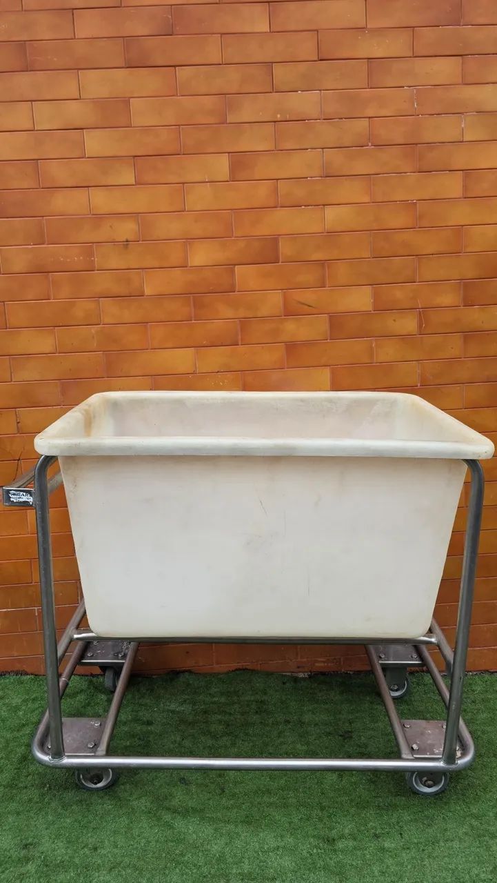 Carrinho inox açougue frigorífico auxiliar 