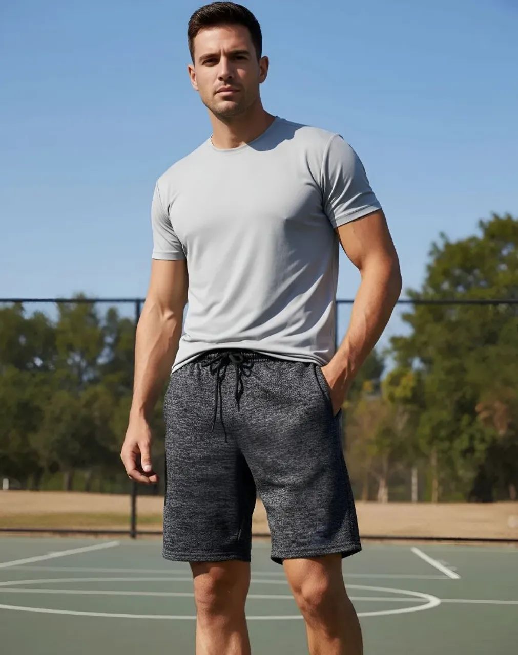 Bermudas Moletom - BOLSO lateral com Zíper 