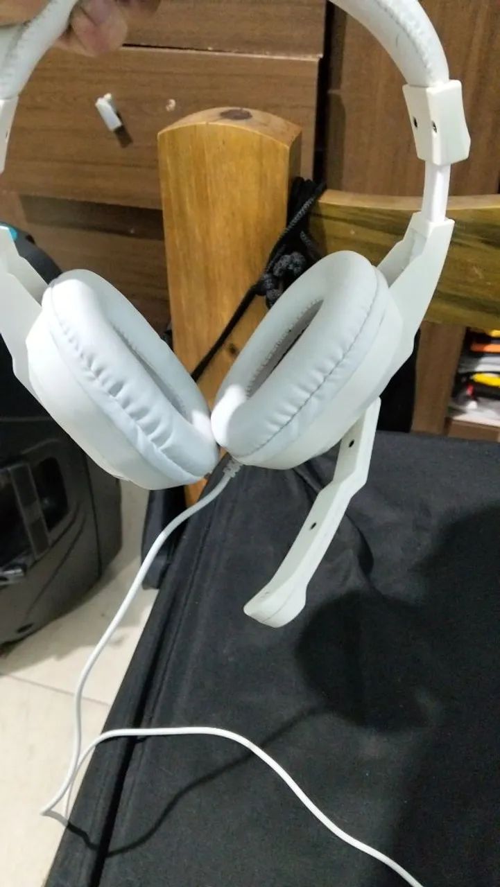 Fone headset branco para pc - Foto 3