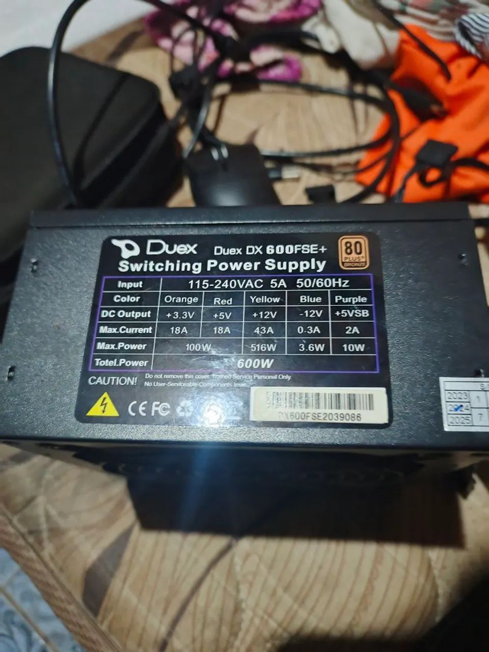 Fonte 600w 80 plus  - Foto 2