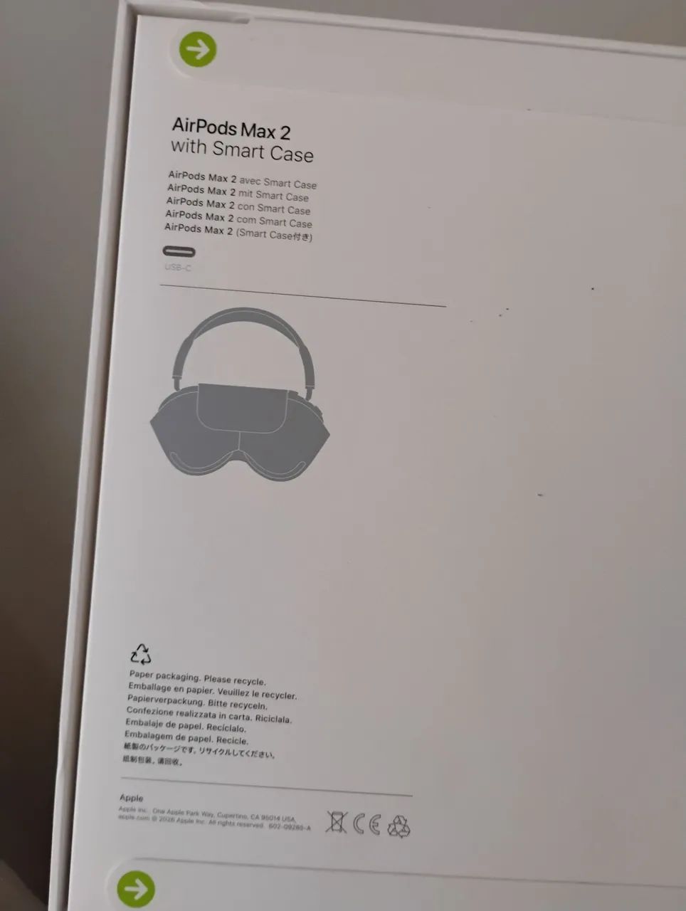 AirPods Max 2 - Modelo Novo - Lacrado Apple Original USB-C Preto