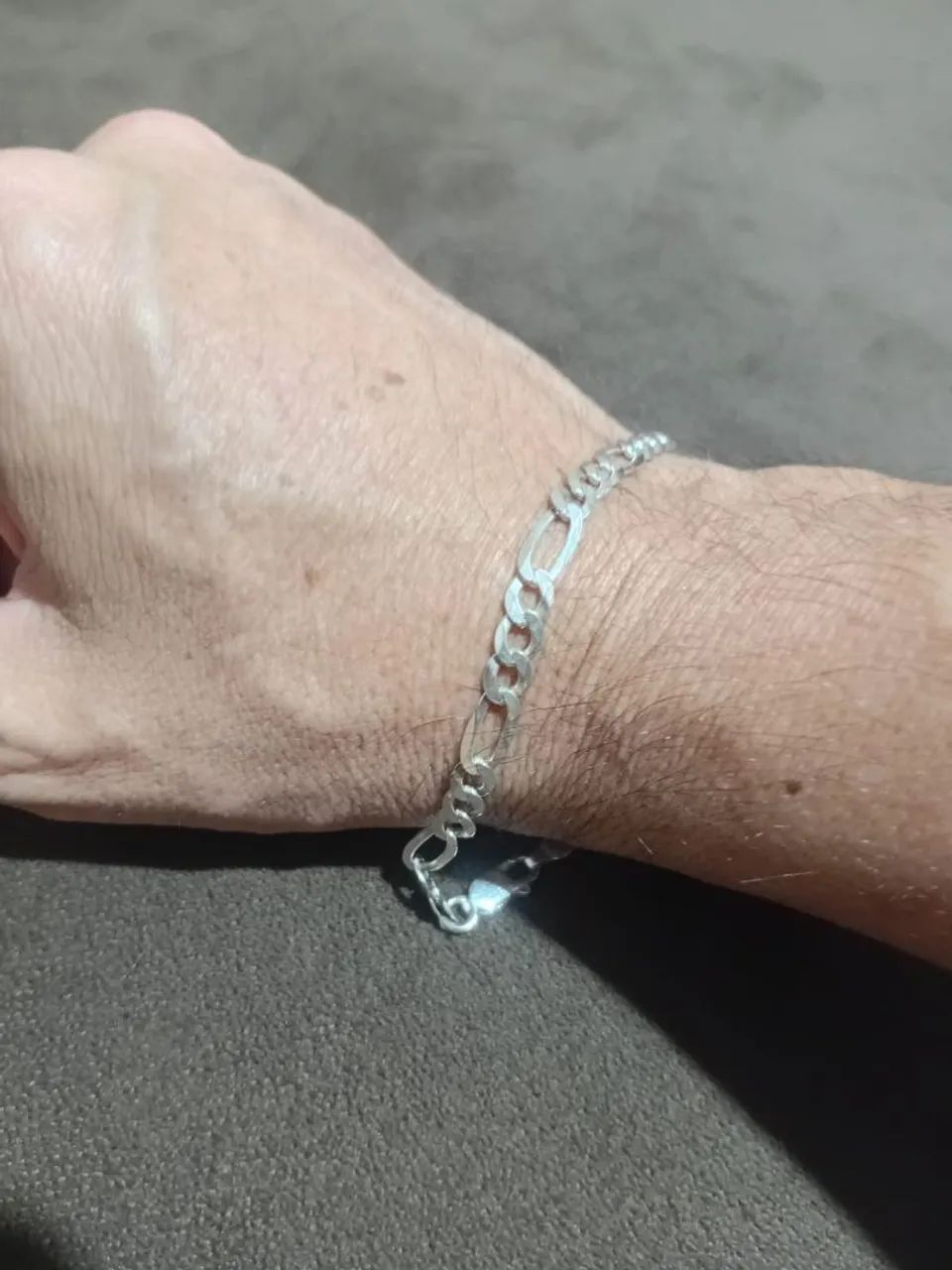 Pulseira masculina em prata 925 - 5mm - Foto 3