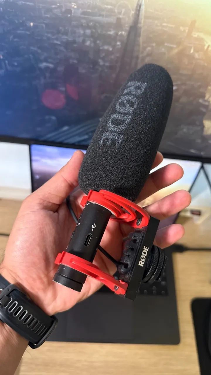 Microfone Rode VideoMic NTG Condensador Supercardioide