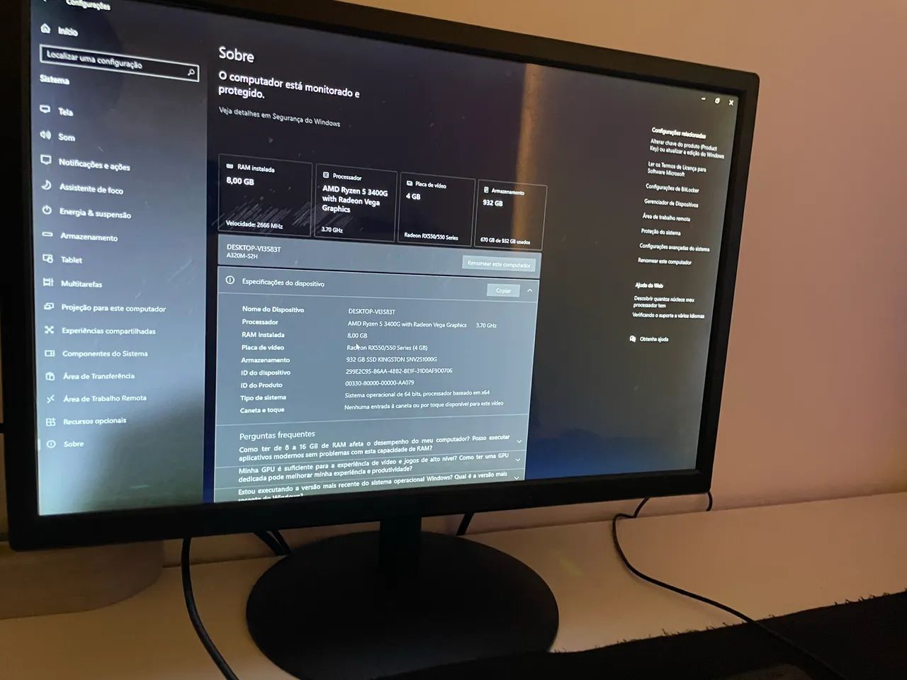 PC GAMER PARA JOGOS OU ESTUDOS! - Foto 2