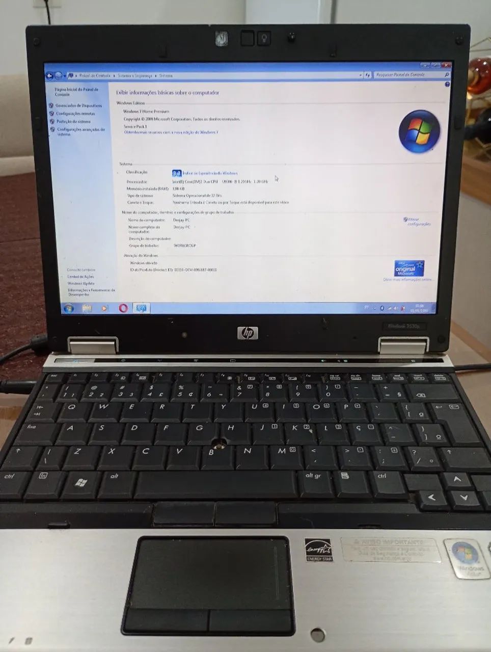 Notebook elitebook hp