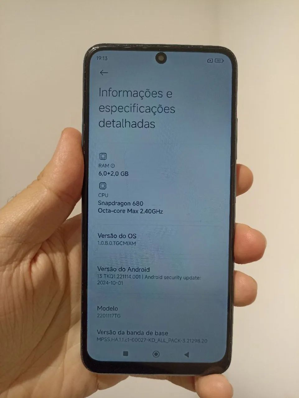 Xiaomi Redmi note 11 128/6 azul seminovo  - Foto 3