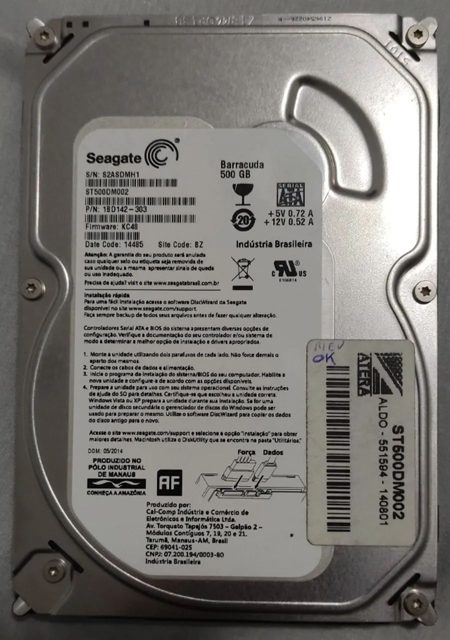 HD 500gb Desktop Seagate