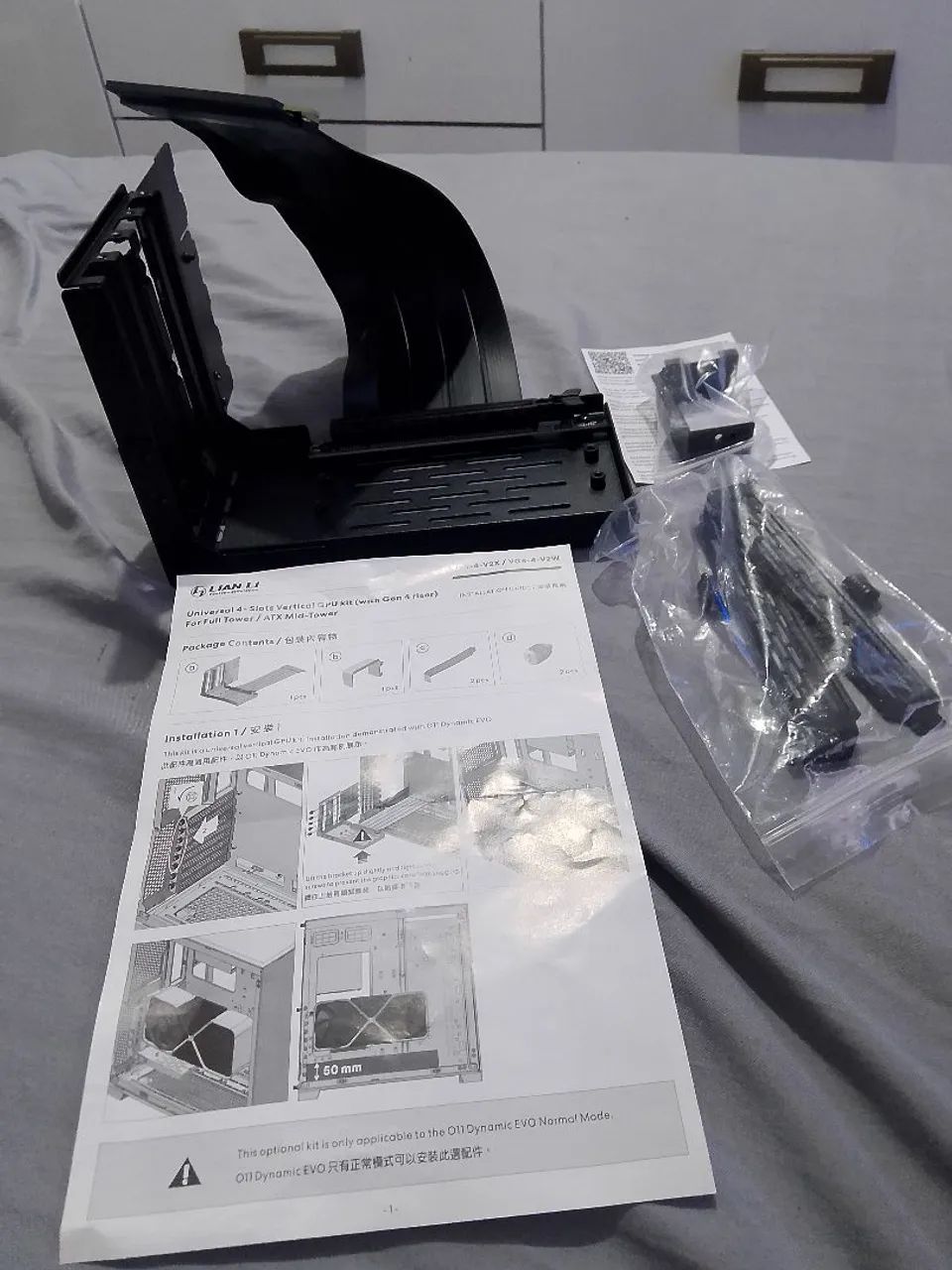 Suporte vertical riser 4.0(lianli) placa de video