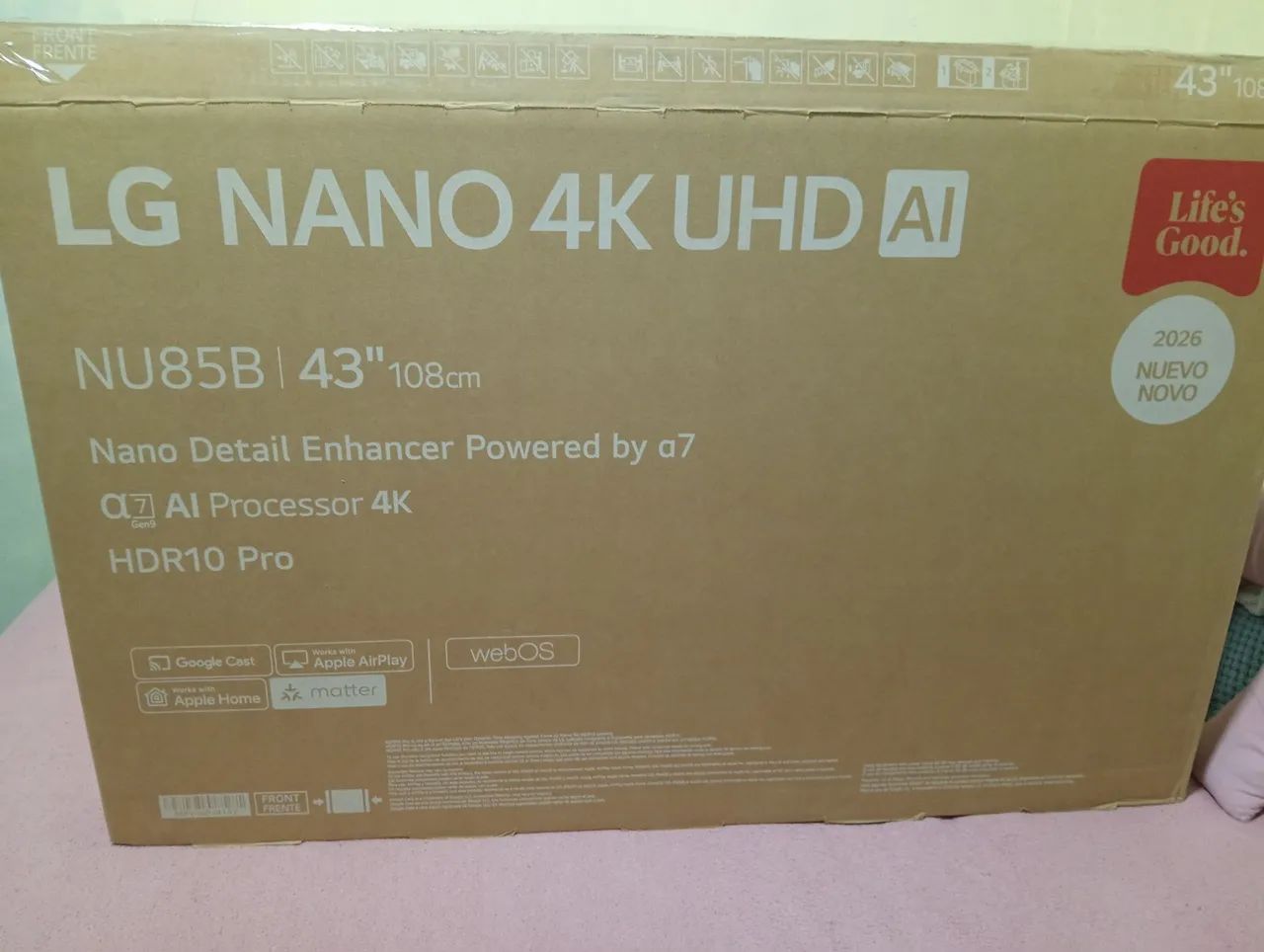 Tv LG 4k 43 polegadas nova 4 dias de uso  - Foto 4