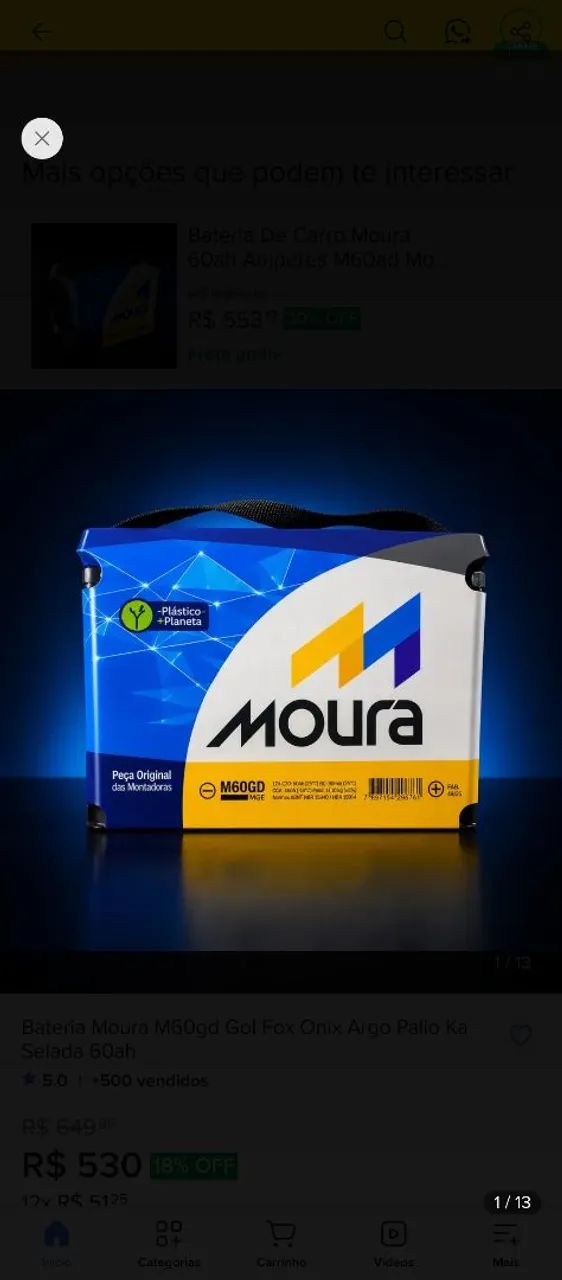 Bateria Moura 60AH Oferta - Foto 2