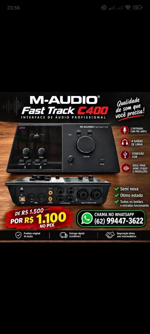 M-audio fast track C400