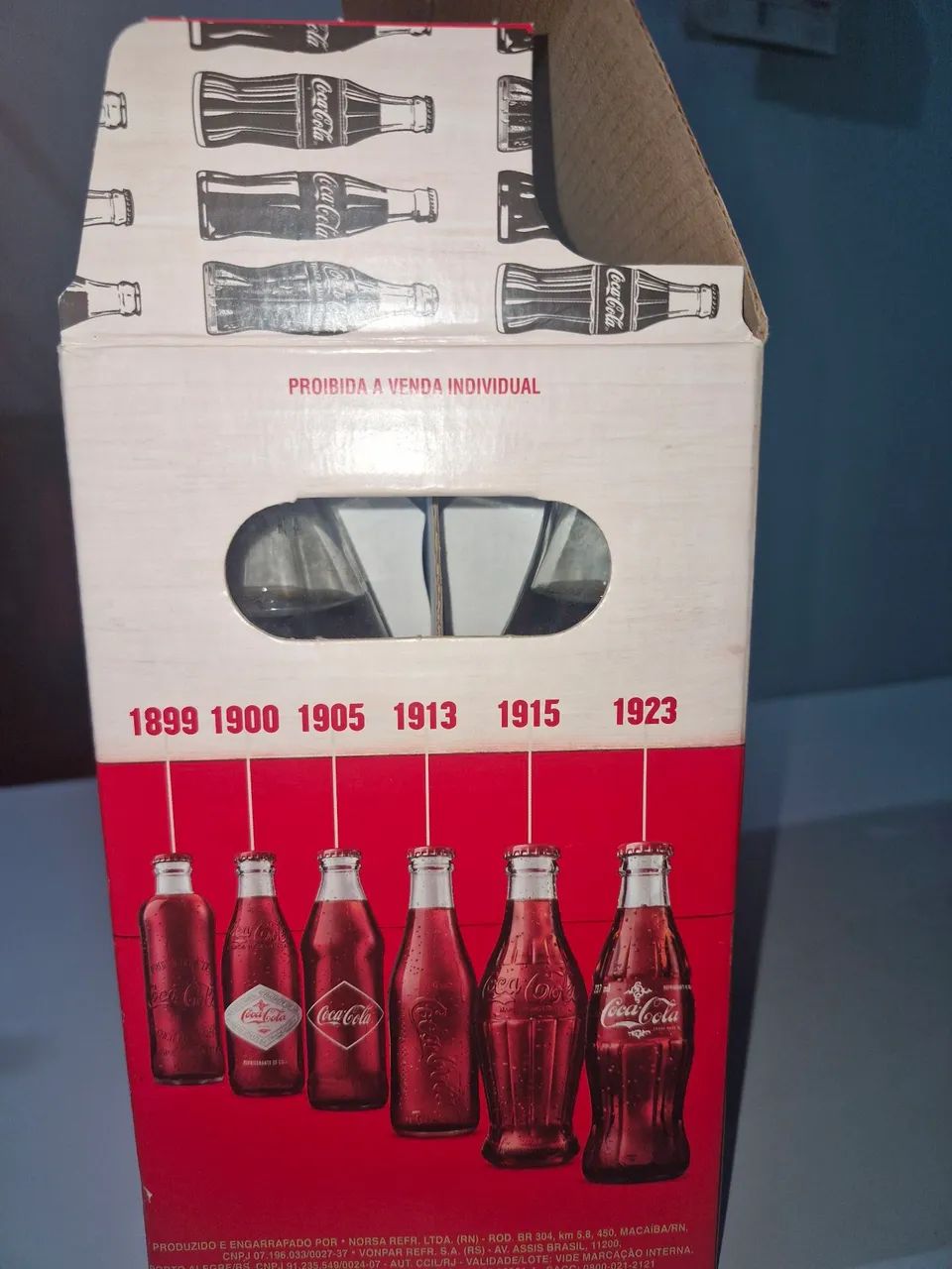 6 Garrafas Históricas Coca-Cola