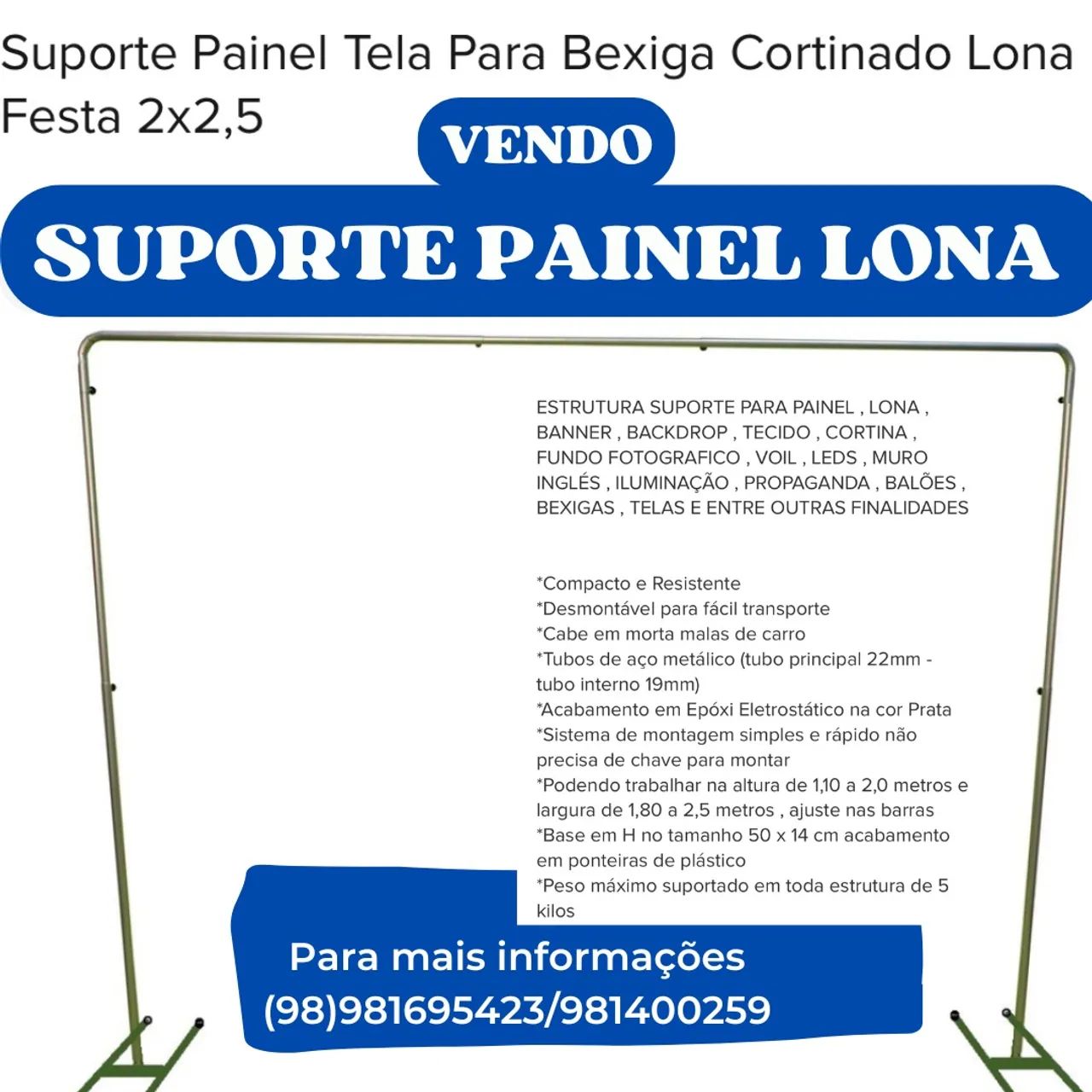 SUPORTE LONA