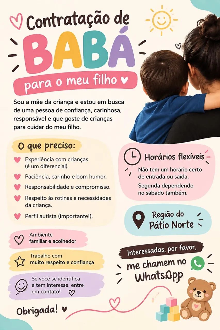 Precisasse de babá 