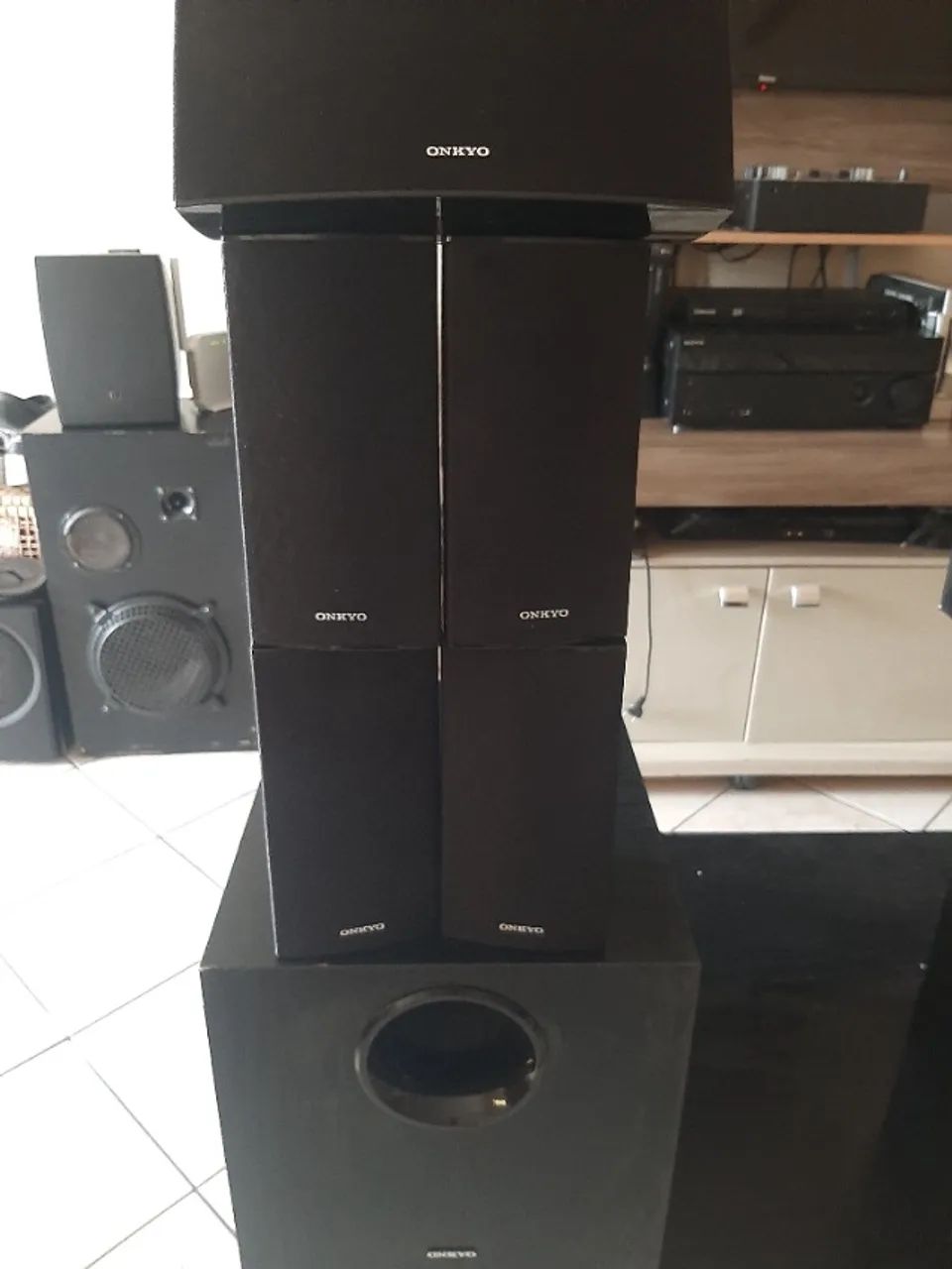 Caixinha de home thieter marca Sony / Onkyo em perfeito estado de uso