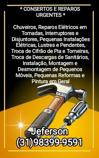 Marido de Aluguel Consertos Pequenos Reparos Pintura