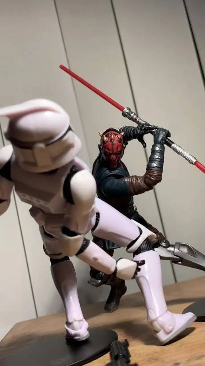 Darth Maul Star Wars Black Series Clone Wars Hasbro completo na caixa original