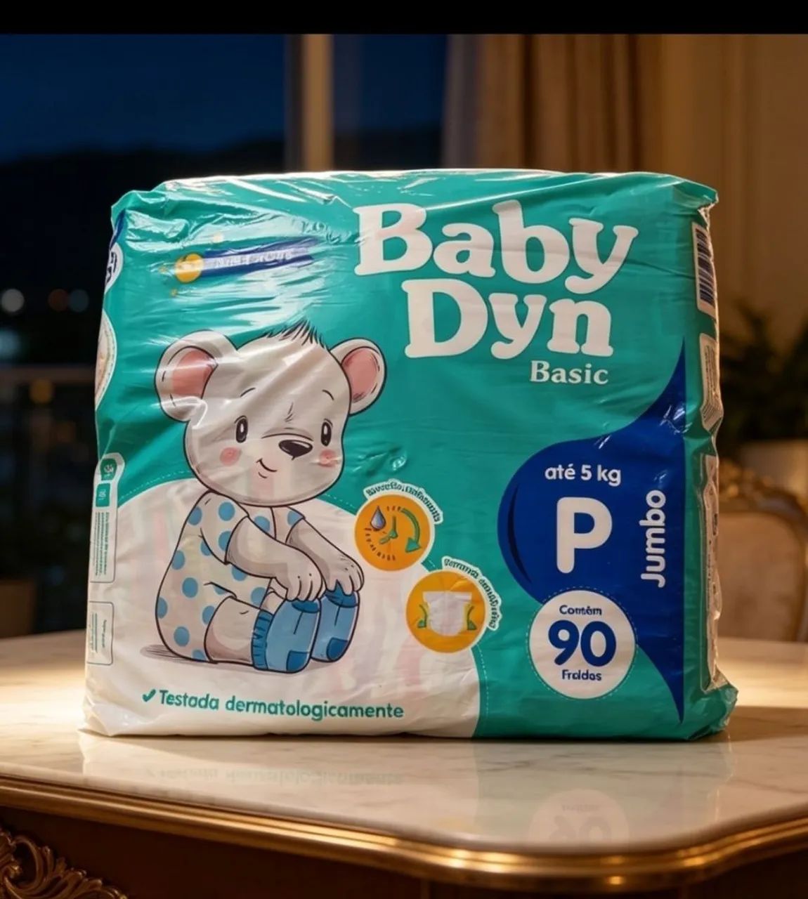 Pacote Baby Dyn Basic - Tamanho P (Praticamente Novo!) 