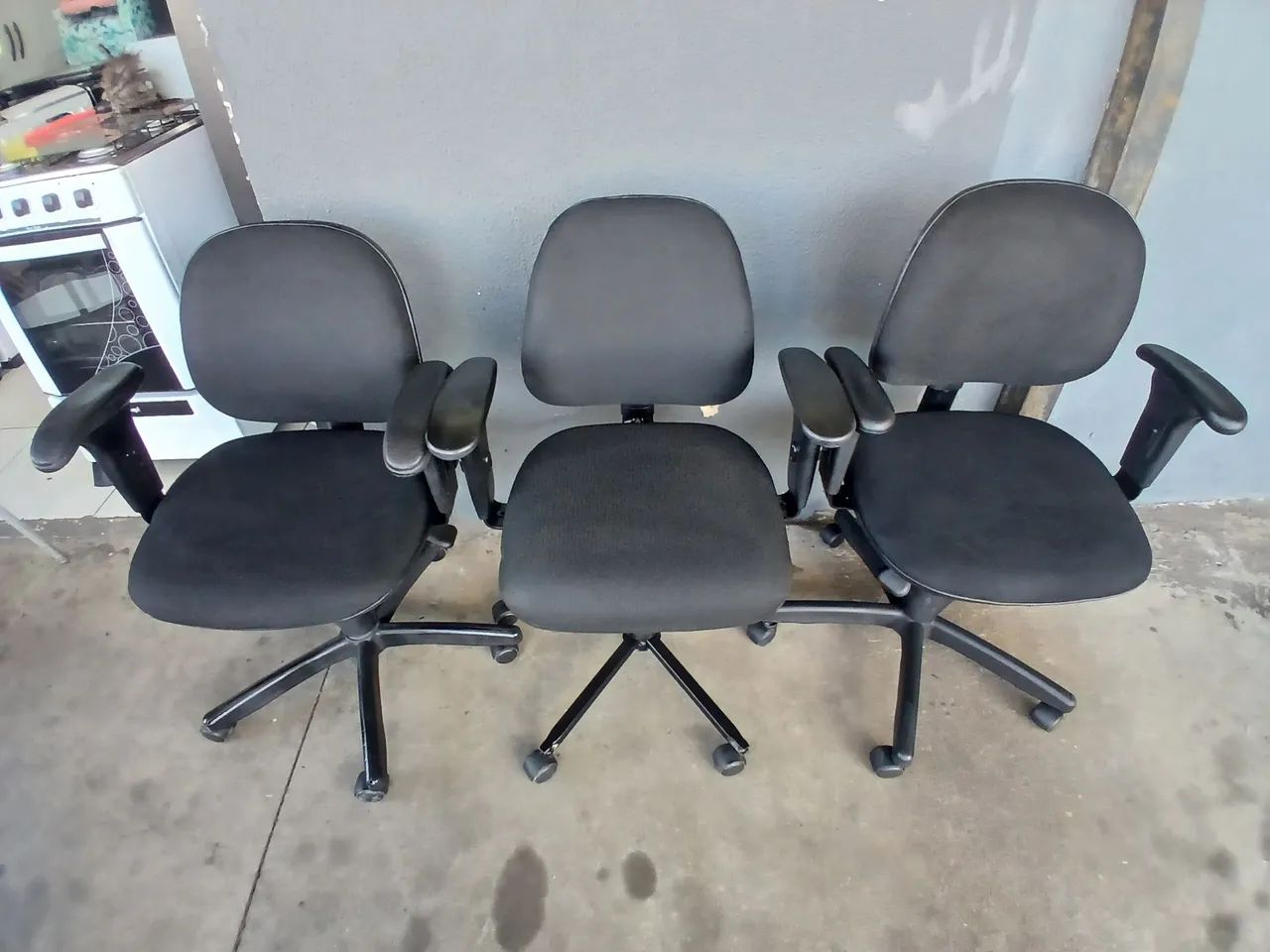 Cadeira giratória flexform,seminova 