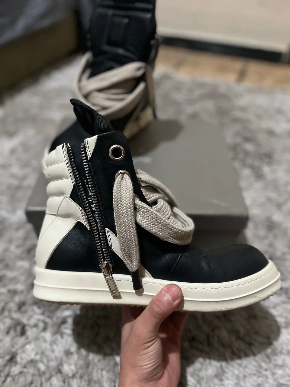 RICK OWENS GEOBASKET JUMBO PEGAR E USAR 