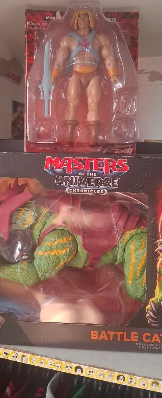 boneco Heman super 7 mas gato guerreiro 