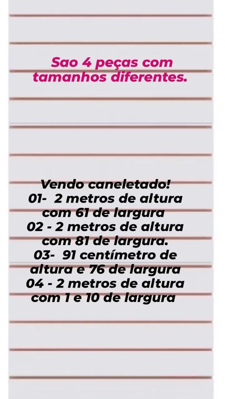 Vendo canelerado