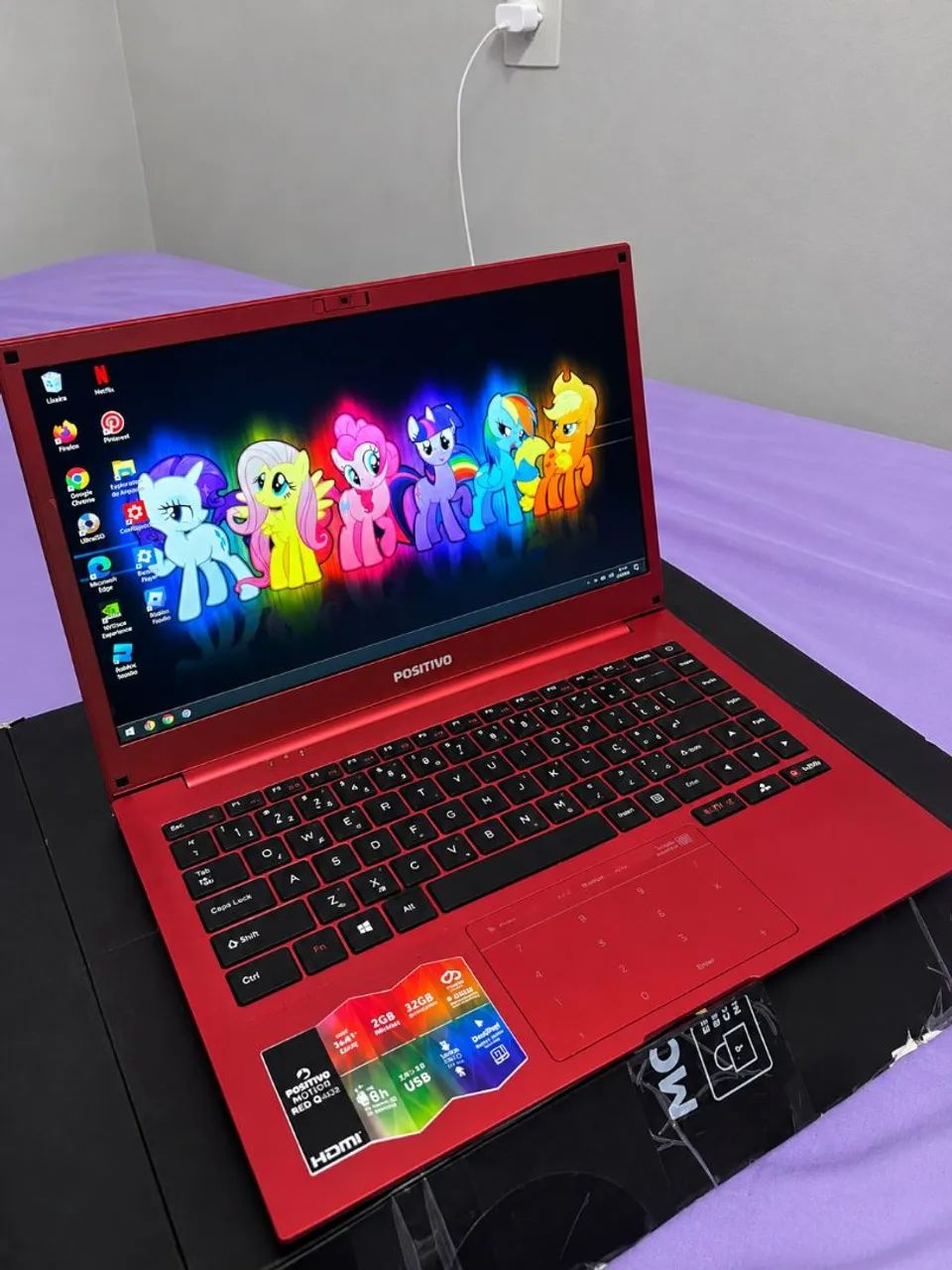 Notebook Positivo Motion Red Q232B 14? Intel Atom 2GB RAM 32GB - Windows 10 - Foto 4