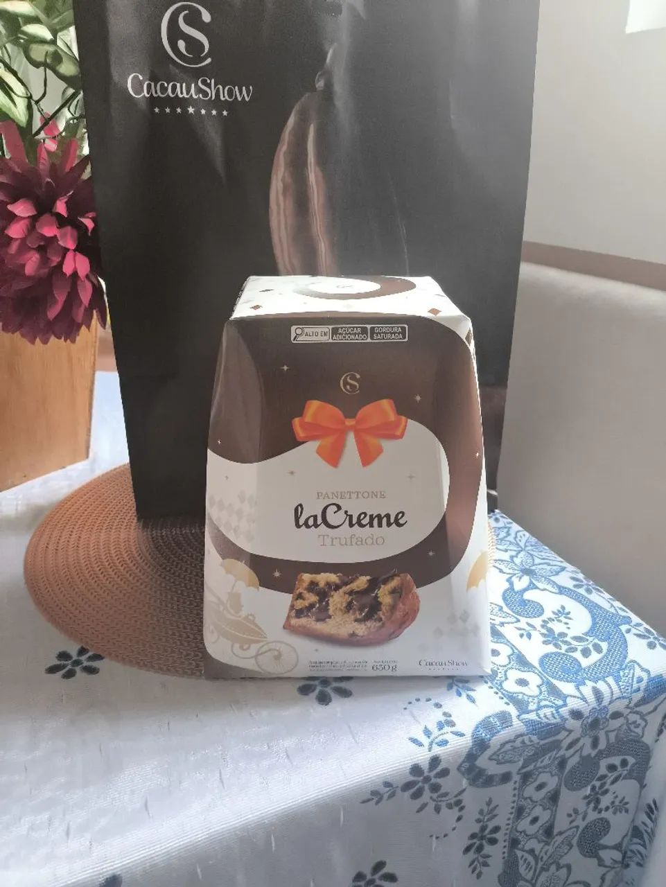 Chocotone Trufado de Chocolate ao Leite La Creme Cacau Show  - Foto 2