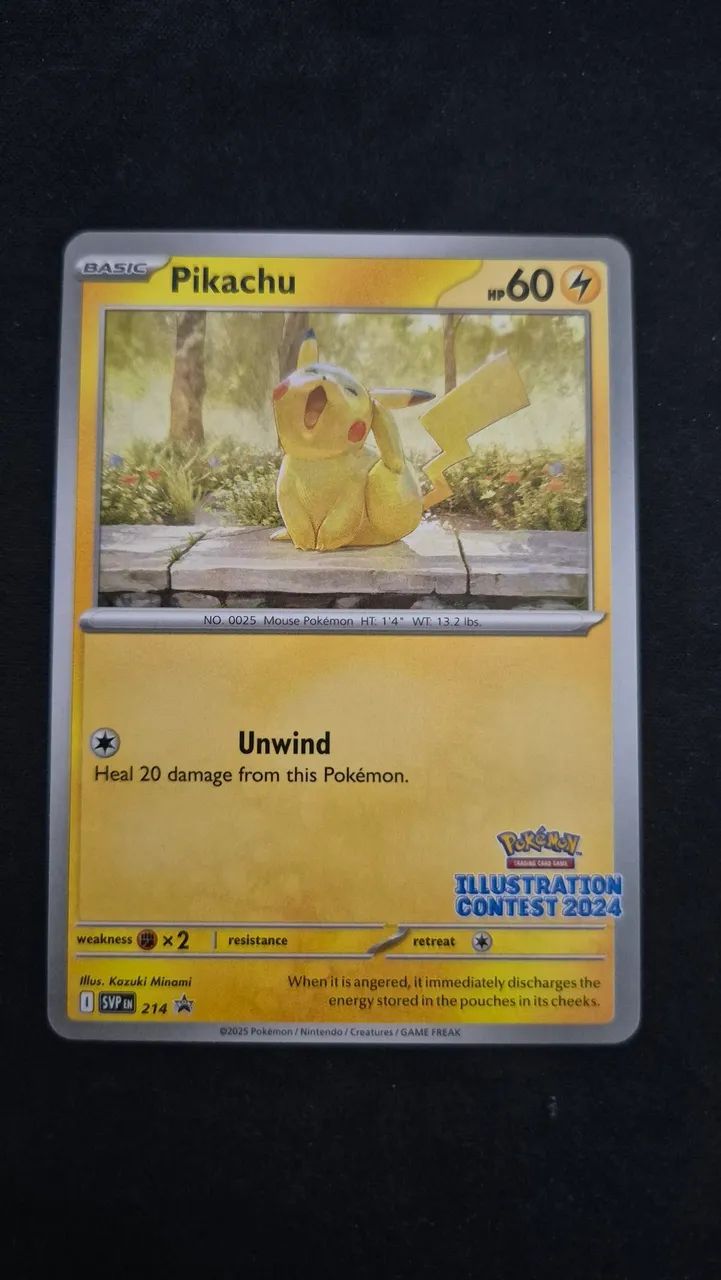 Card Pikachu (Illustration Contest 2024) (214/0o)
