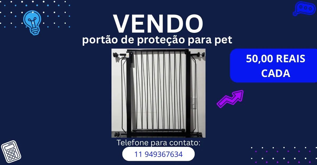 Portão de proteção para pet