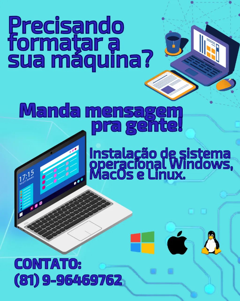 Formatação de computadores e notebooks