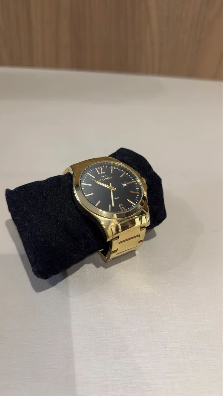Relógio Technos Masculino Classic Steel Dourado  - Foto 3