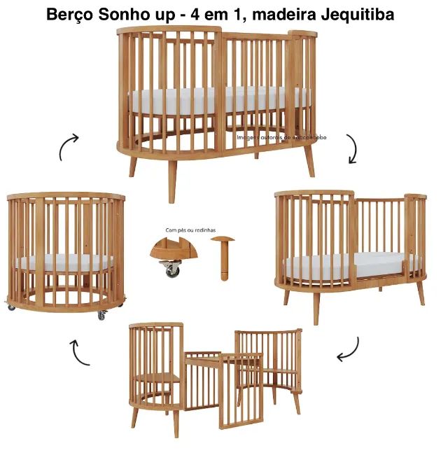 Berço Up sonho 4 em 1 - Foto 3