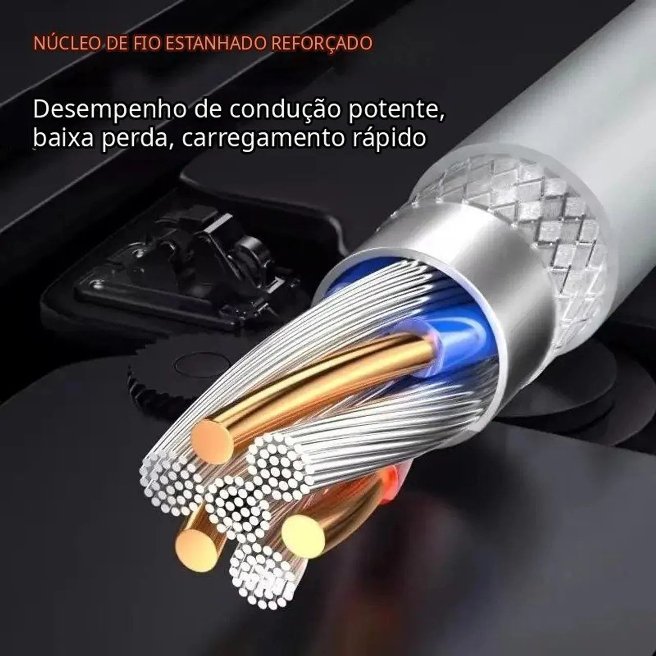 Cabo USB C fast charge até 100W - Foto 5
