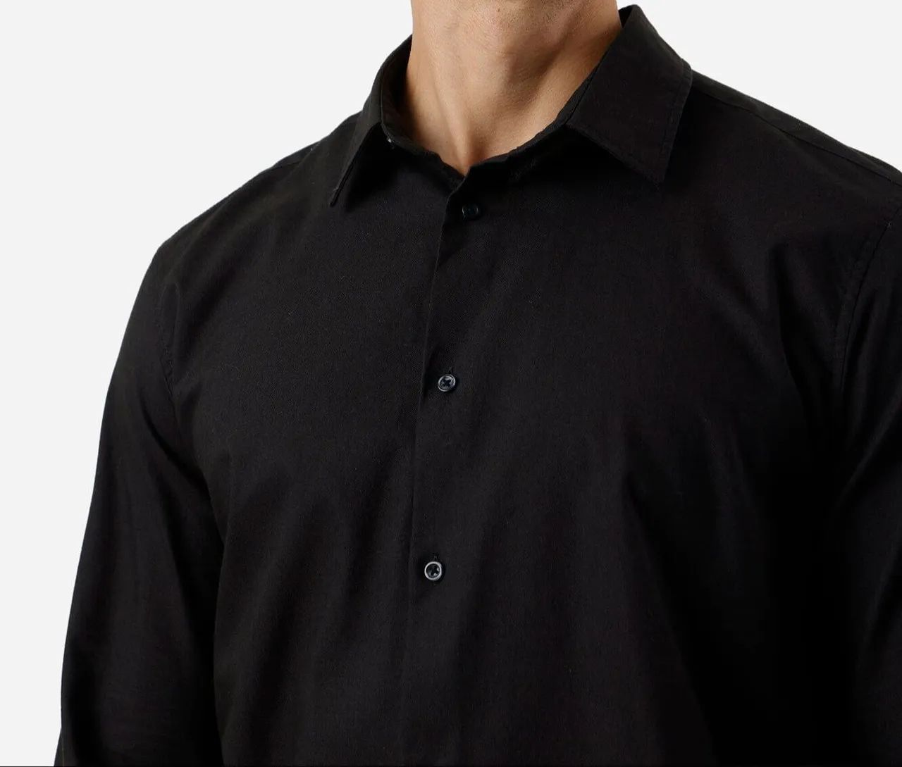 Camisa social preta  - Foto 3