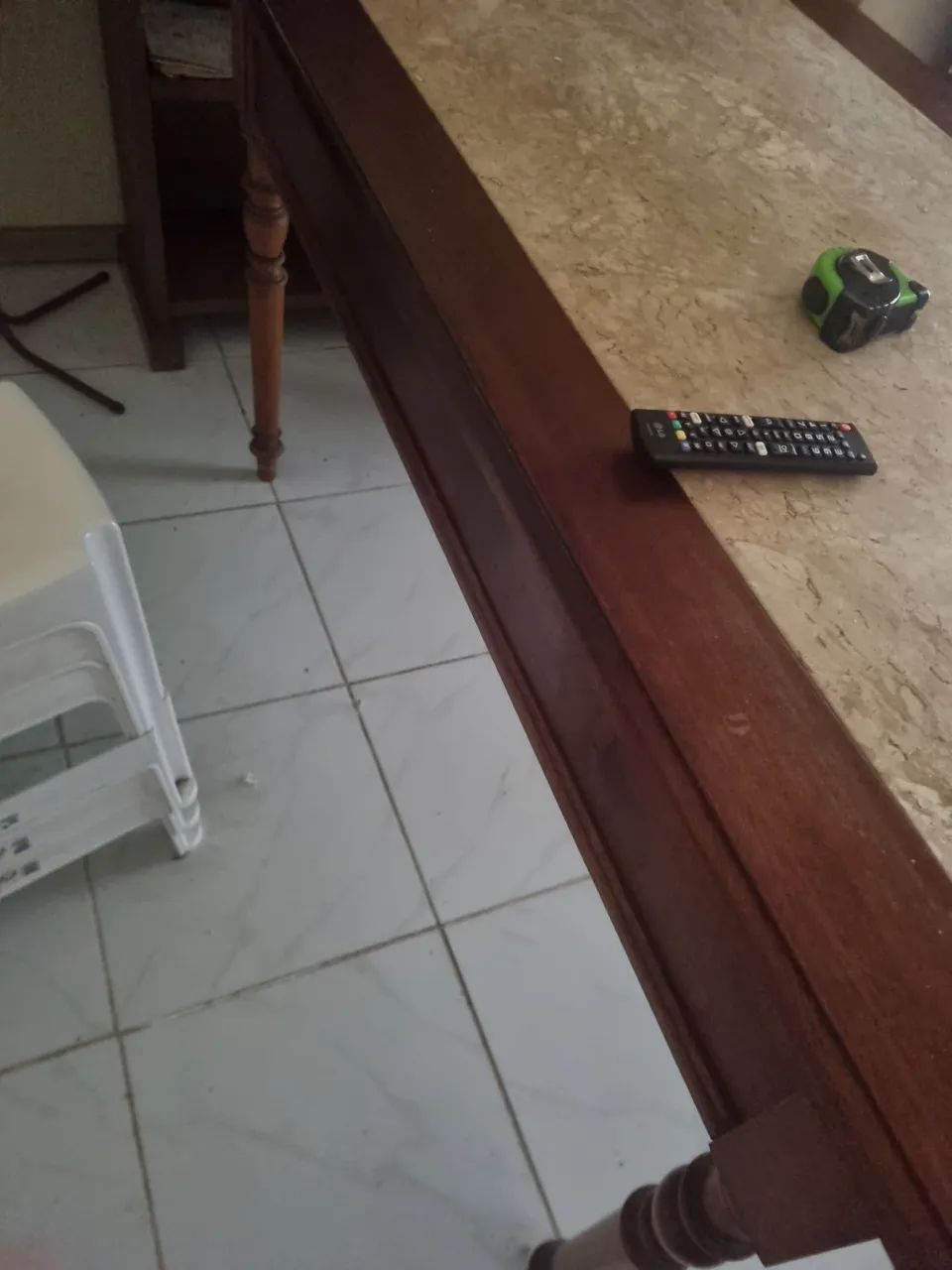 Mesa antiga com mármore  - Foto 3