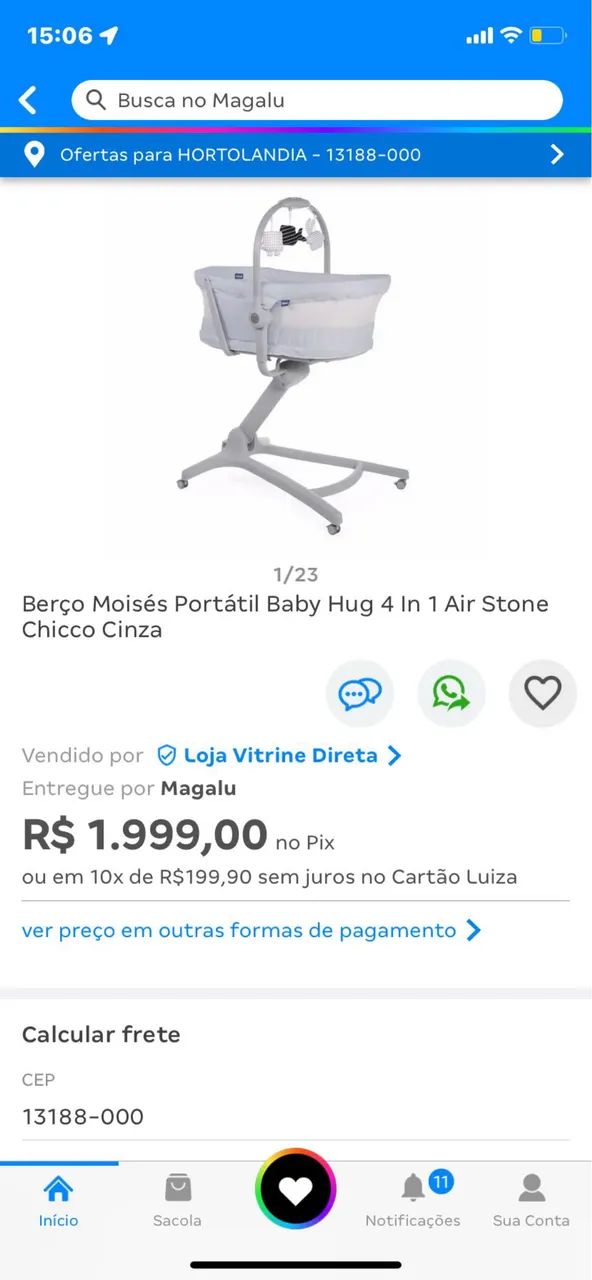 Berço portátil chicco  - Foto 3