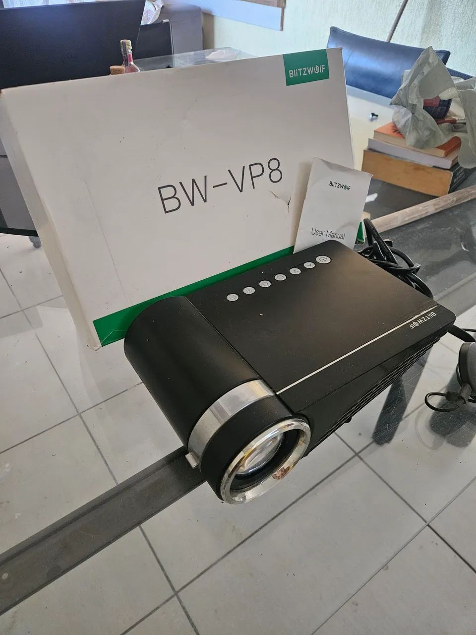 Projetor Blitz Wolf VP8 + Crome Cash  - Foto 4