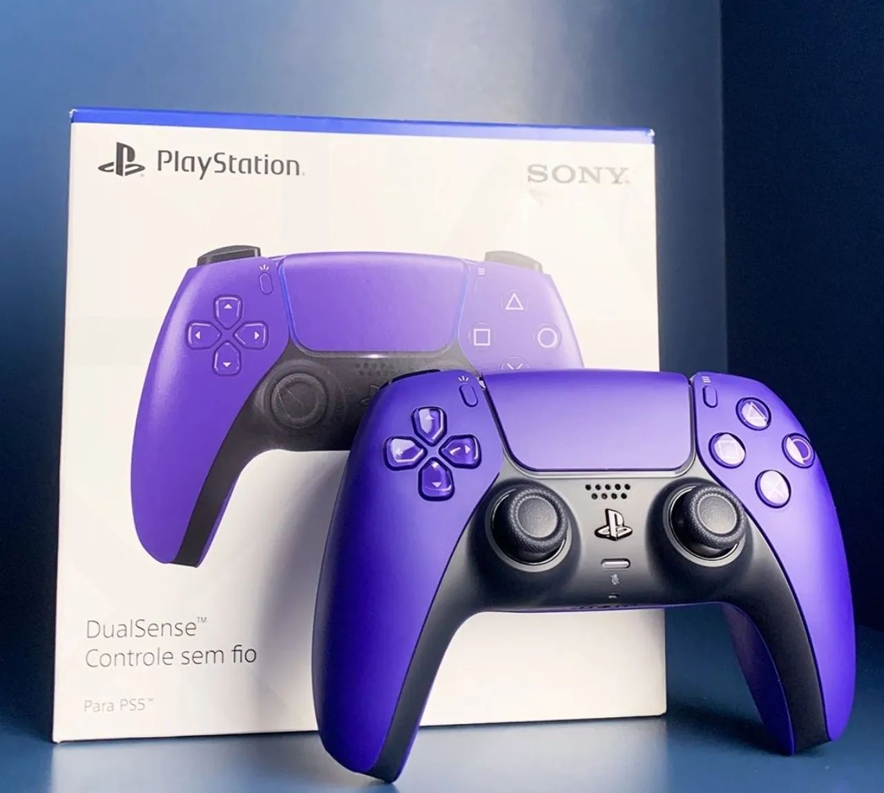 CONTROLE PS5 Galactic Roxo Dualsense Playstation 5 Sony Original Importado Novo Lacrado - Foto 5