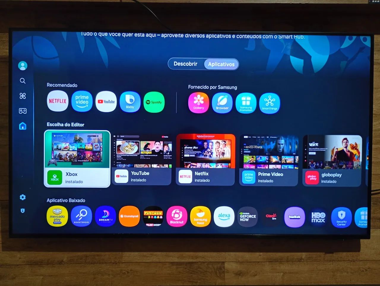 Samsung última geração 50 polegadas 4k com Xbox integrado,Alexia controle com comando de v - Foto 2