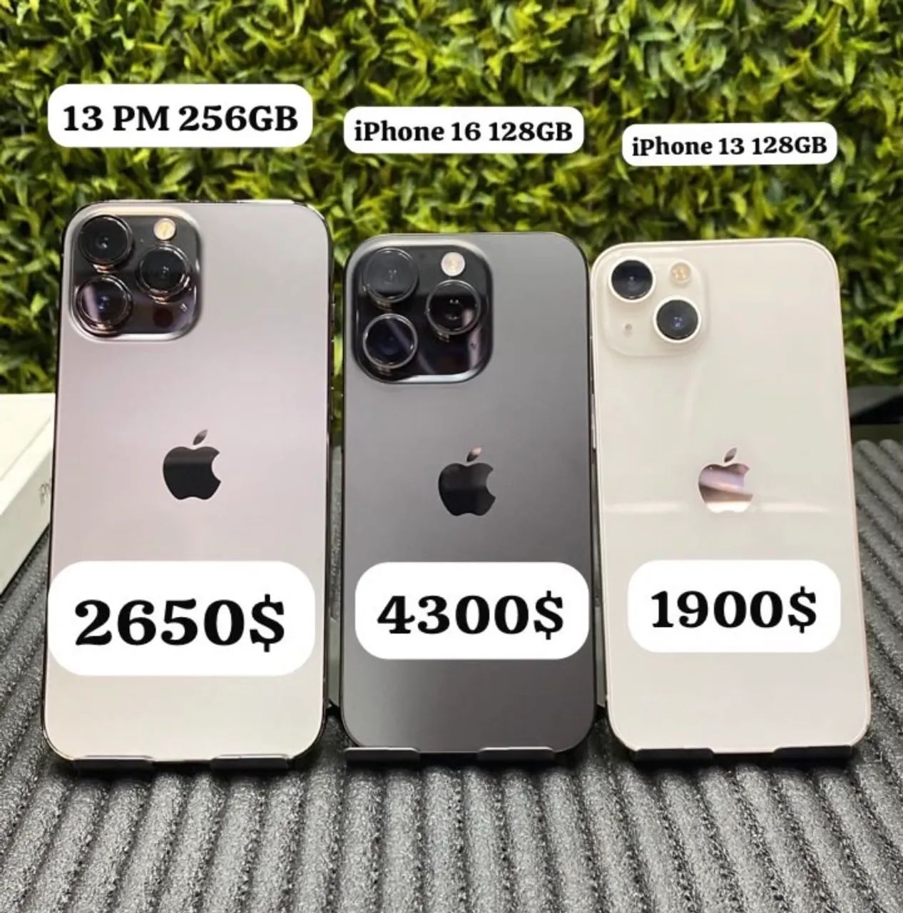 iPhones disponíveis 