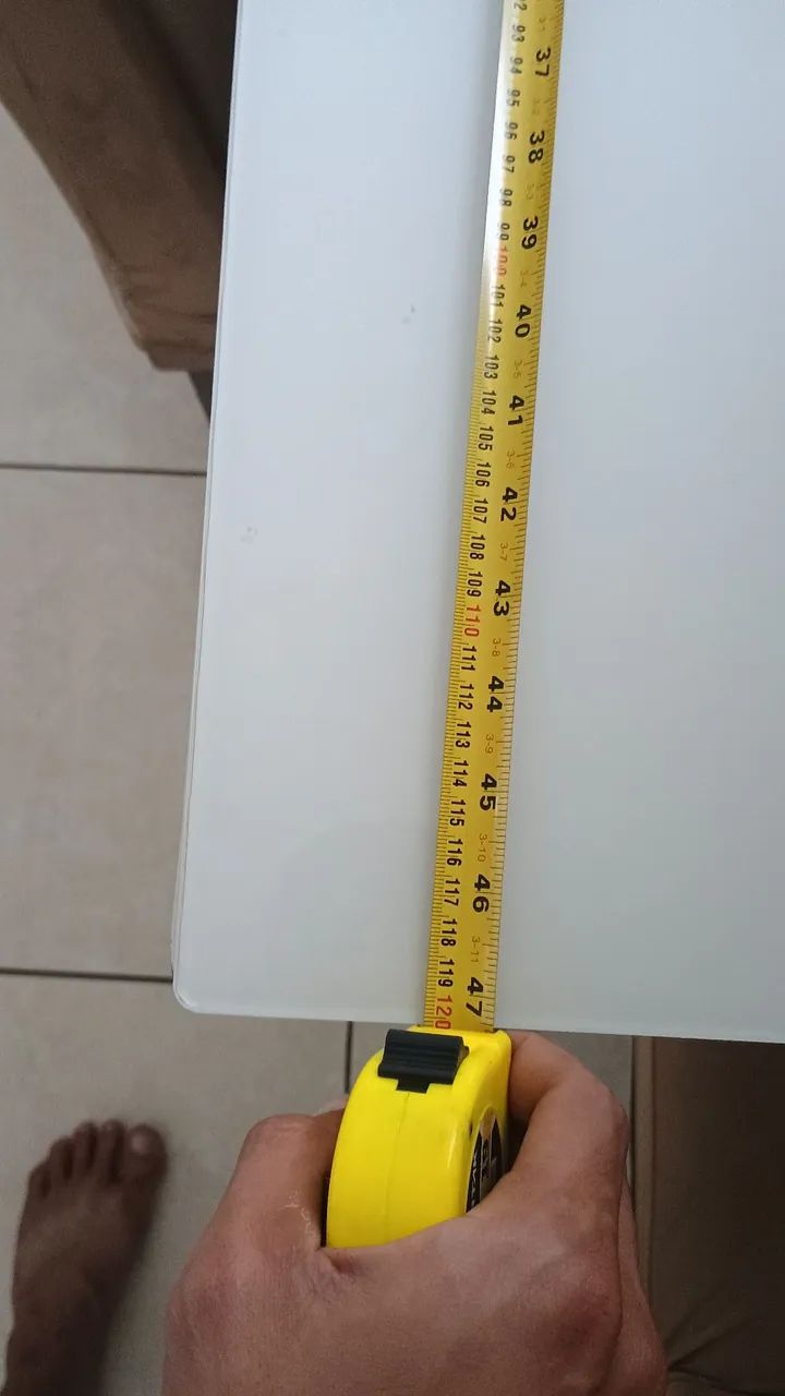 Mesa de jantar 4 lugares tampo de vidro  - Foto 5