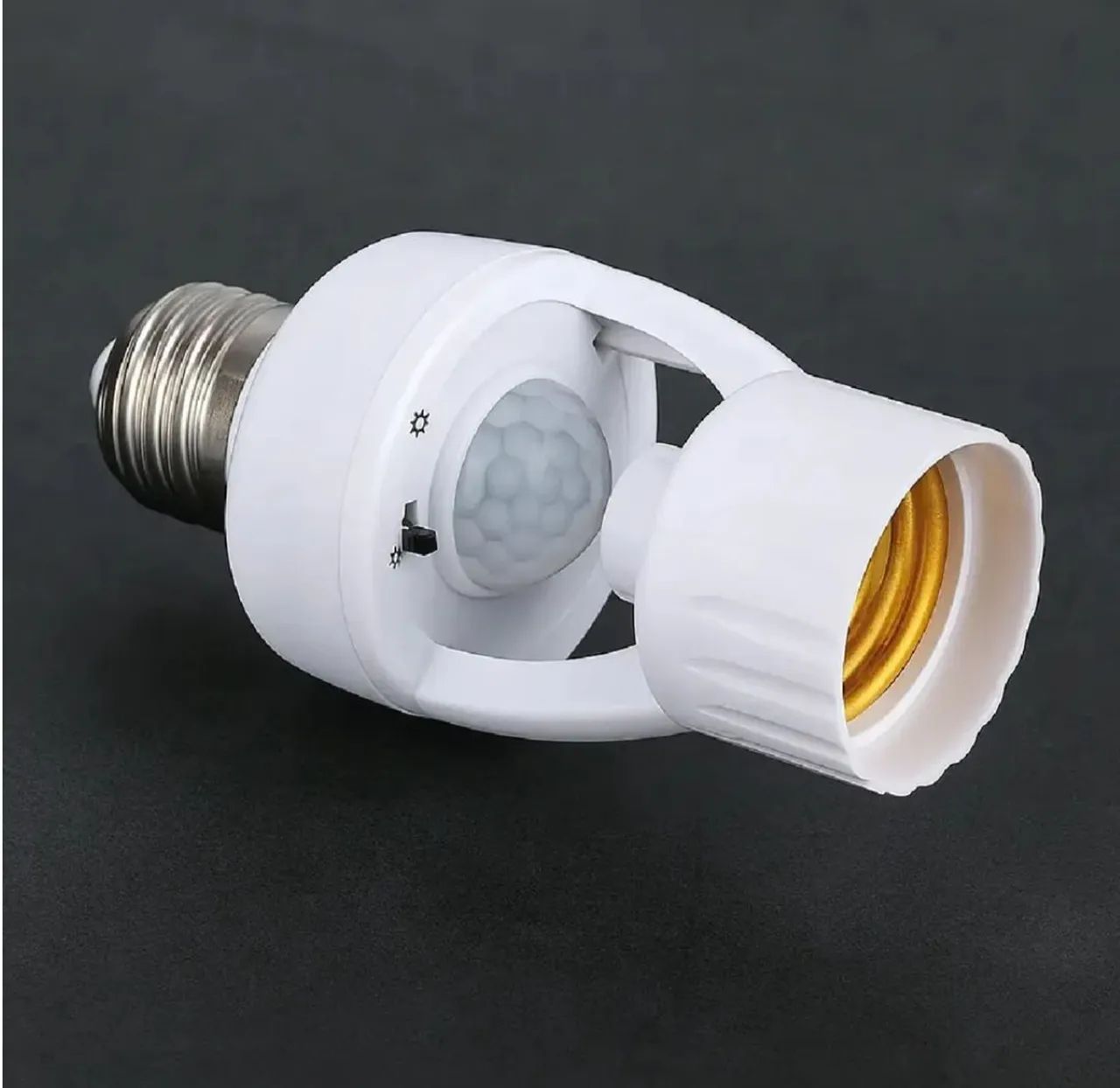 SOQUETE COM SENSOR DE PRESENÇA E27 BIVOLT